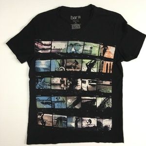 BAR III SUMMER GRAPHIC V-NEC TSHIRT